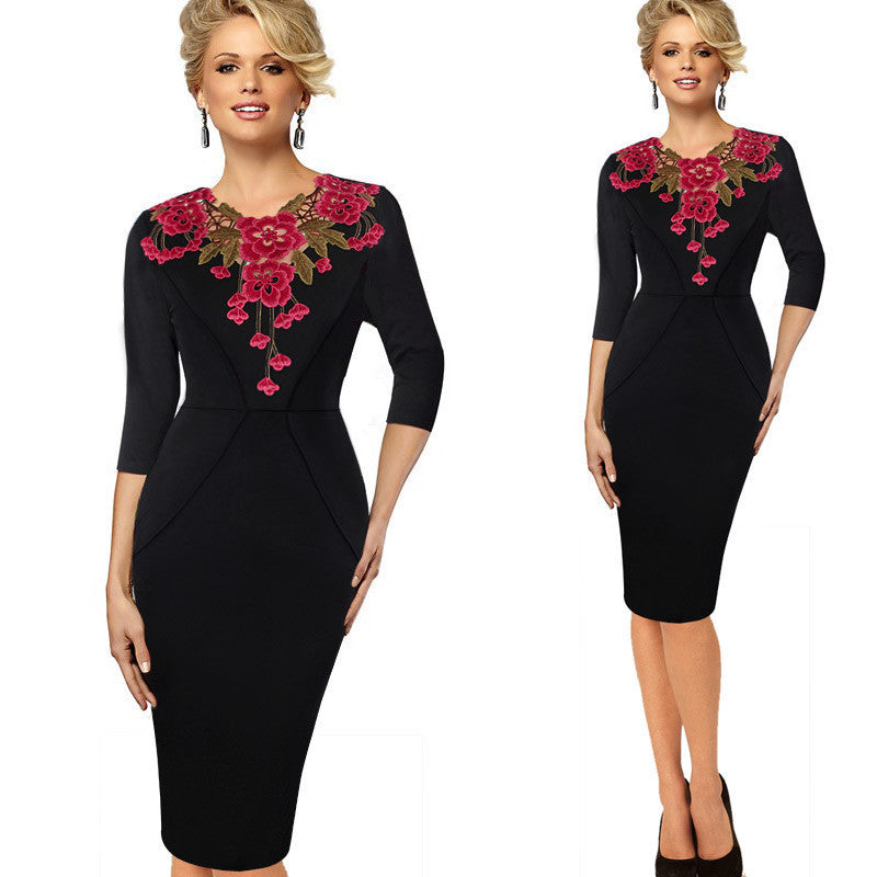 Elegant Temperament Lace Dress – Élégance assumée, audace maîtrisée - Paris Aura
