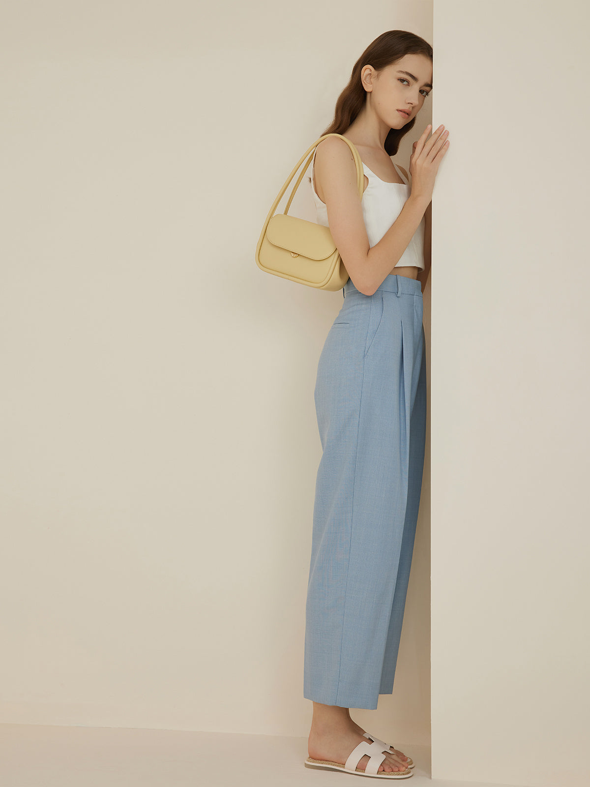 Noémie – Sac Épaule Design Minimaliste en Cuir Véritable - Paris Aura