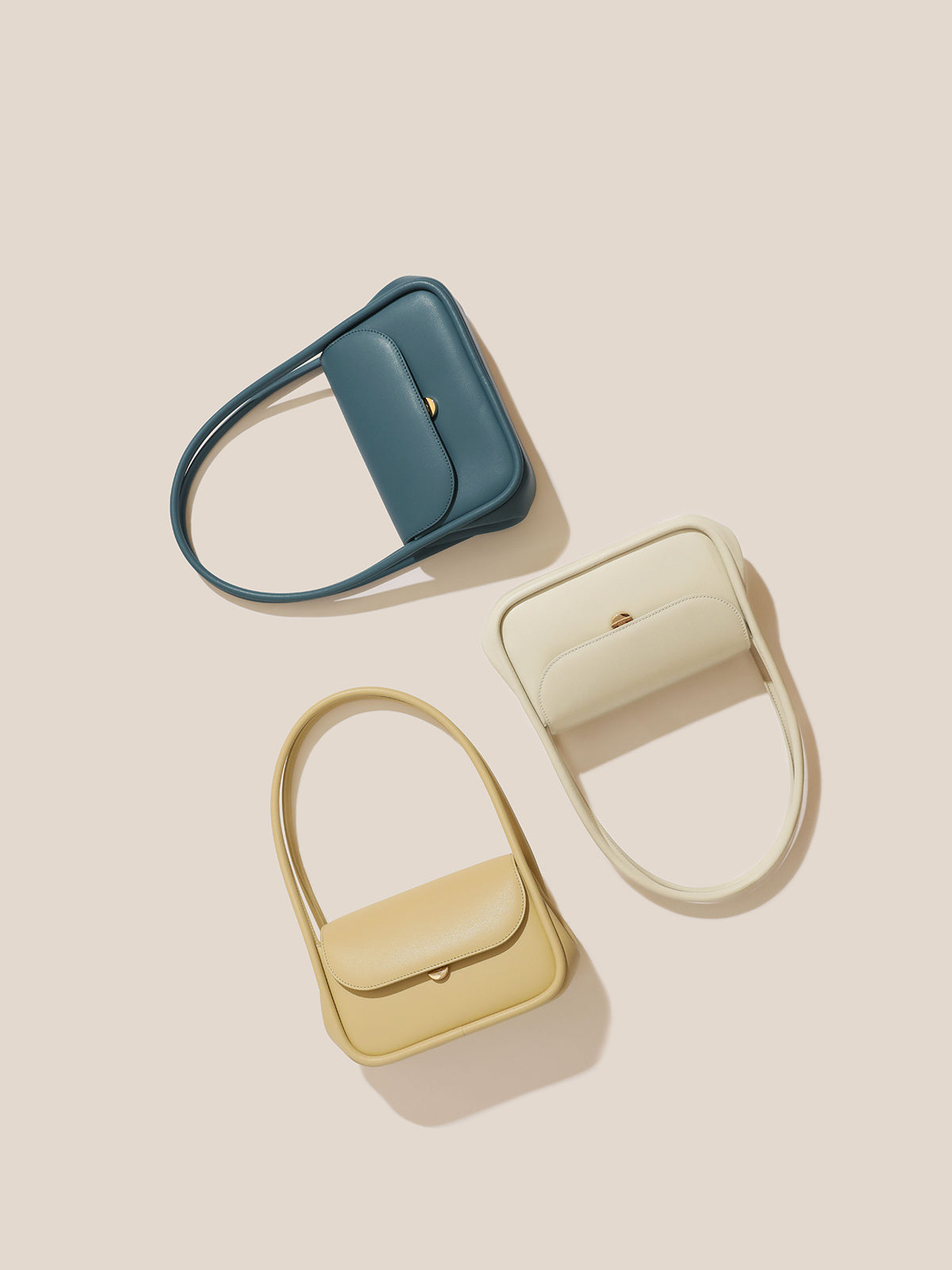 Noémie – Sac Épaule Design Minimaliste en Cuir Véritable - Paris Aura