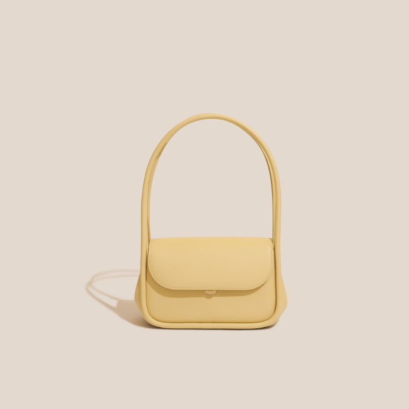 Noémie – Sac Épaule Design Minimaliste en Cuir Véritable - Paris Aura