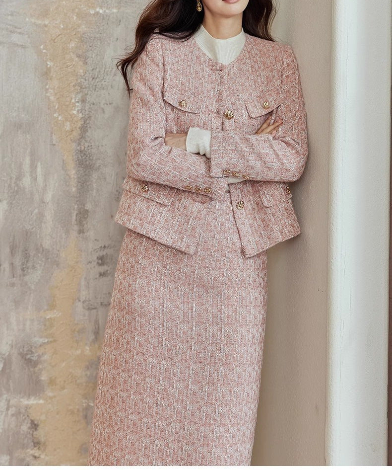 Ensemble Manteau & Jupe Longue "Élégance Classique"