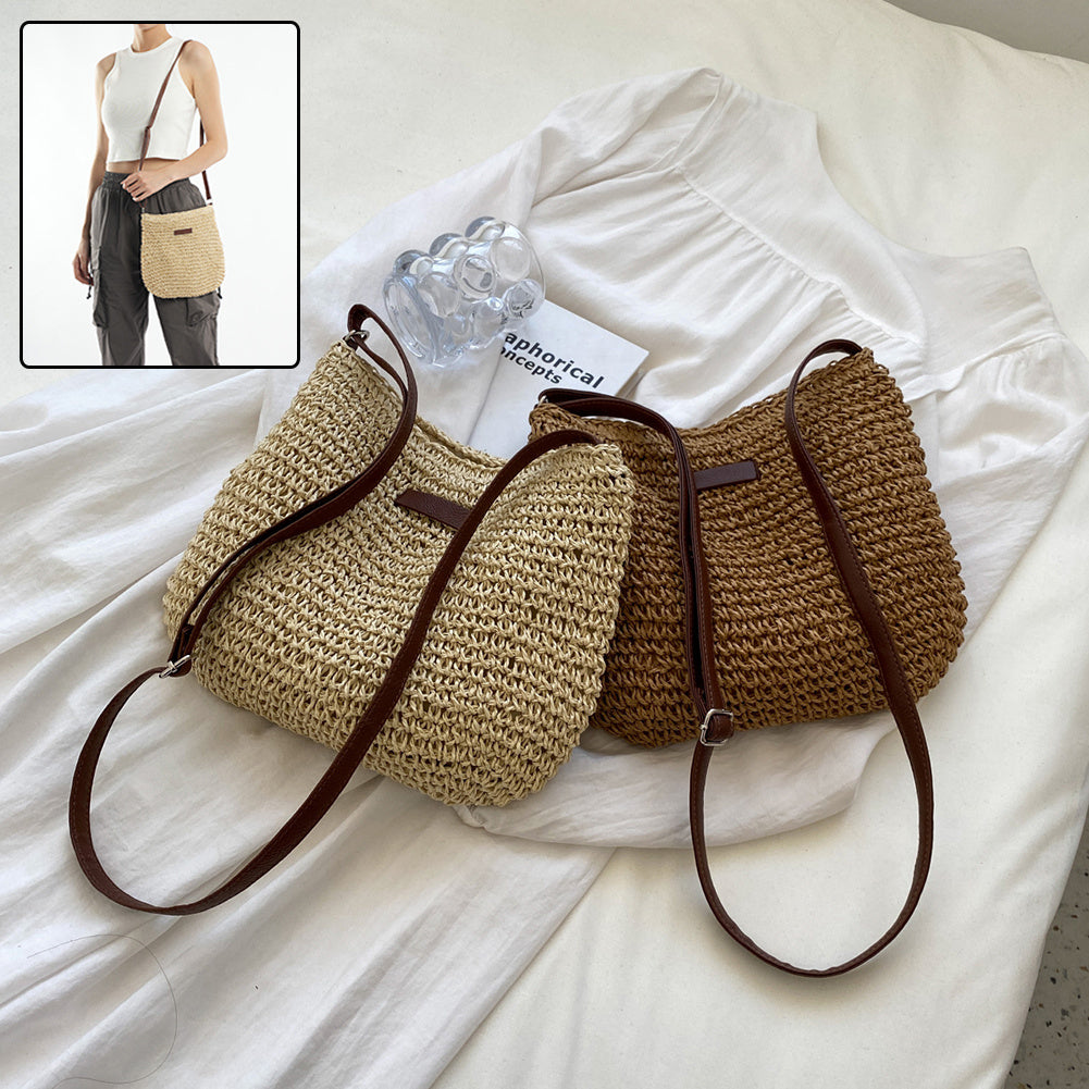 Clara – Sac Fourre-Tout Tressé de Vacances - Paris Aura