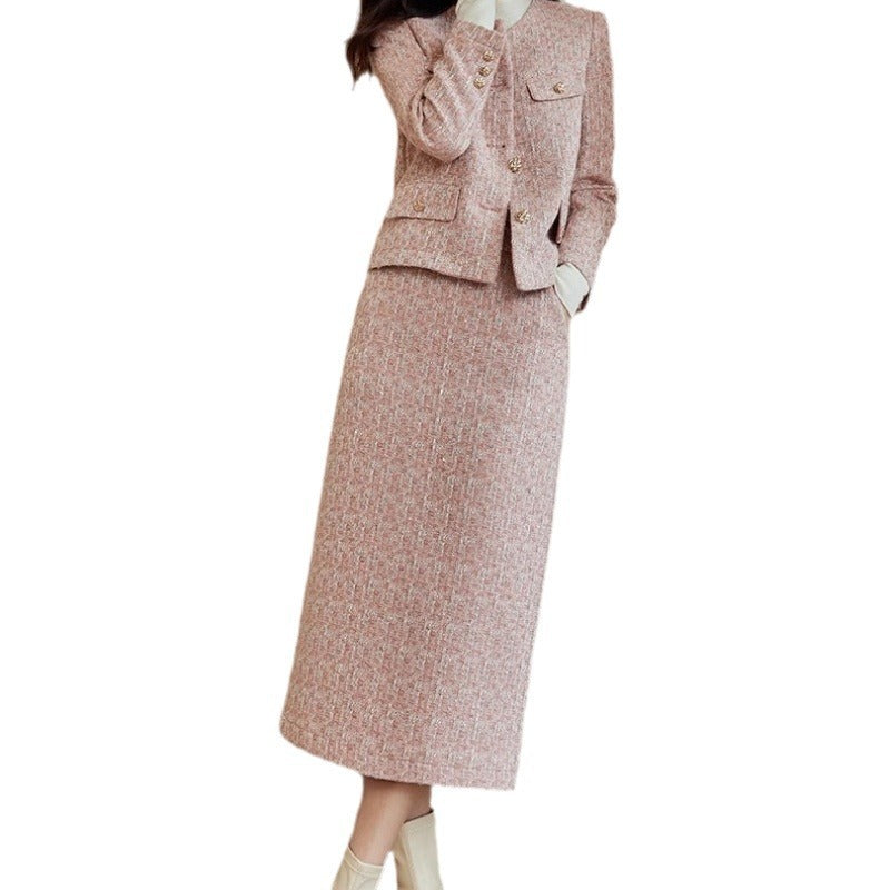 Ensemble Manteau & Jupe Longue "Élégance Classique"