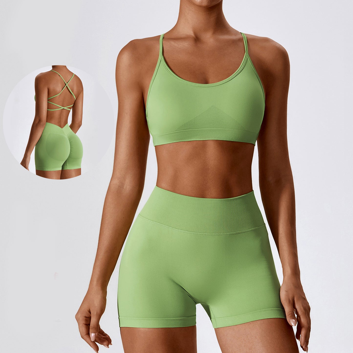 Alma – Ensemble Seamless Sport & Yoga (Brassière + Shorts)