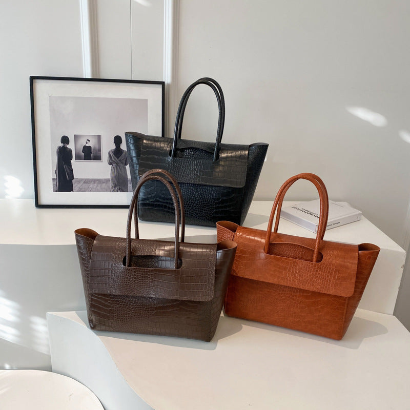 Sac à Main Grande Capacité avec Motif Pierre - Paris Aura