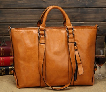 Sac à Main Femme en Similicuir Huilé – Élégance Européenne & Américaine - Paris Aura