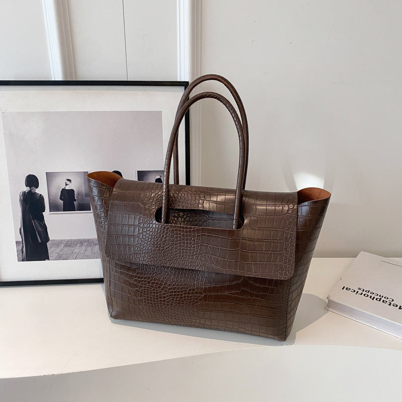 Sac à Main Grande Capacité avec Motif Pierre - Paris Aura