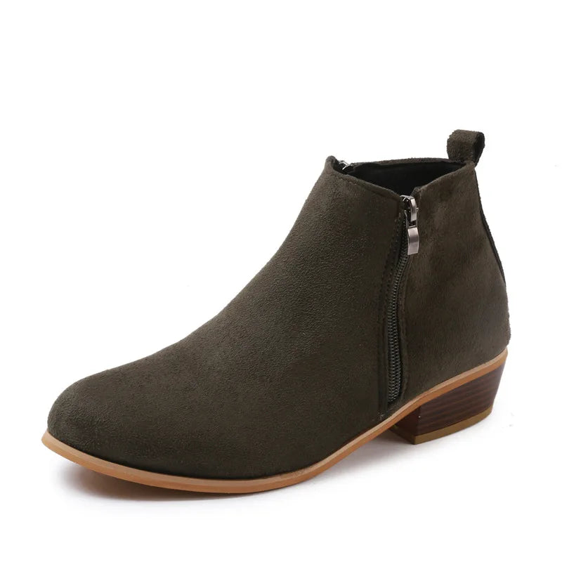 Élise – Bottines Femme à Talon Carré et Bout Pointu