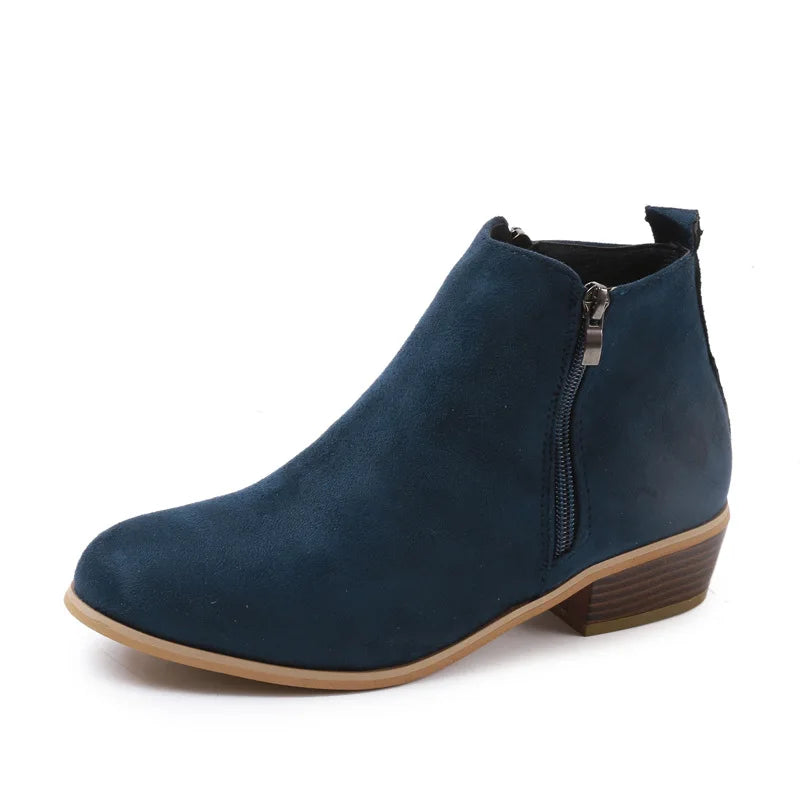 Élise – Bottines Femme à Talon Carré et Bout Pointu