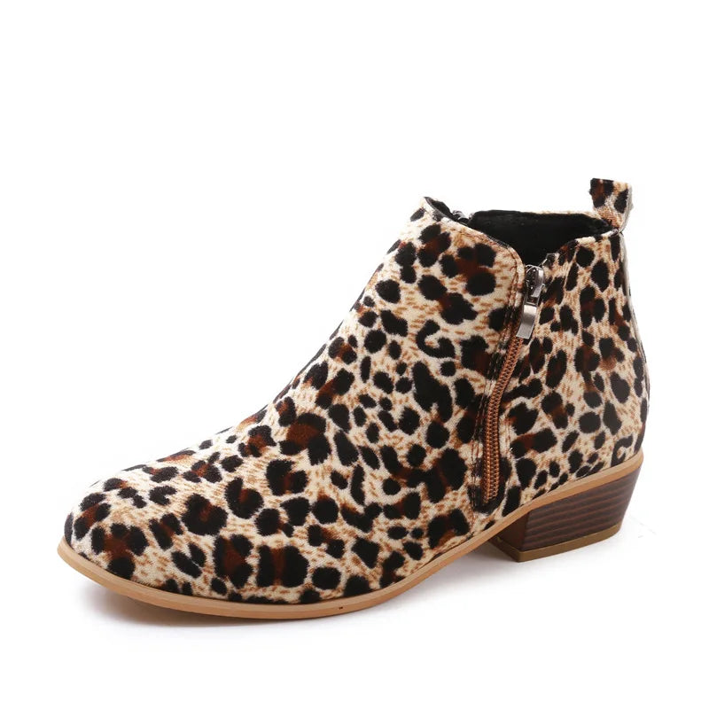 Élise – Bottines Femme à Talon Carré et Bout Pointu