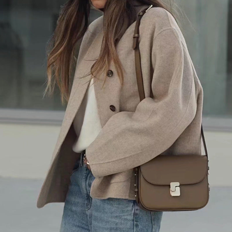 Manteau Femme "Khaki Élégance"