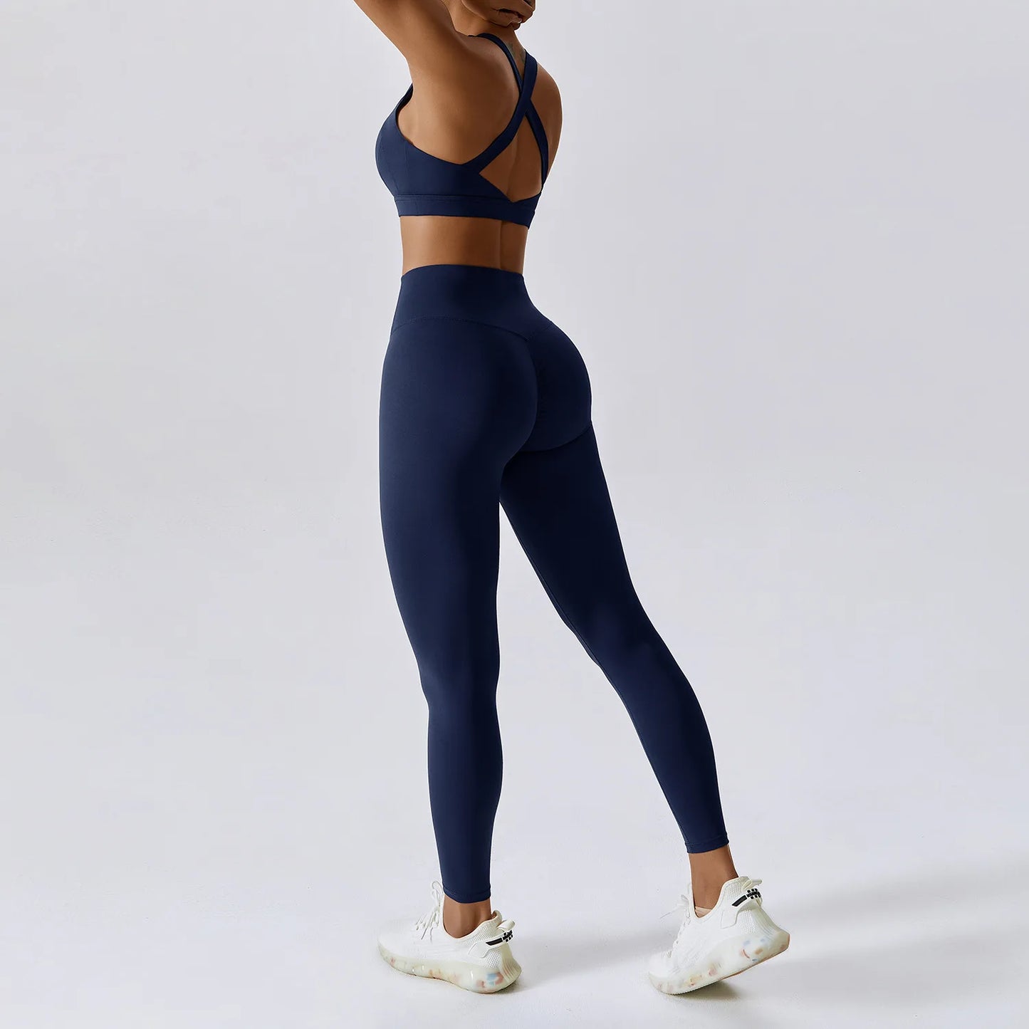 Ensemble 2 pièces sport femme – Brassière gainante & legging taille haute - Paris Aura