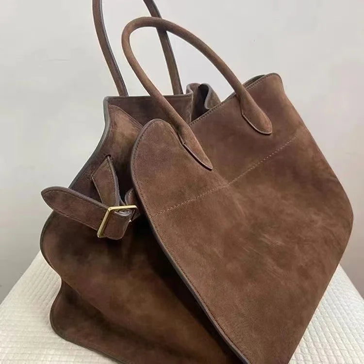 Tote Bag Grand Format en Velours - Élégance et Praticité