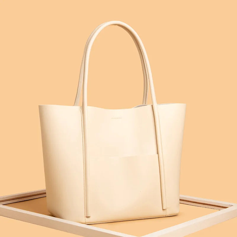 Sac Cabas Femme en Cuir Véritable – Grand Format Élégant 2025 - Paris Aura