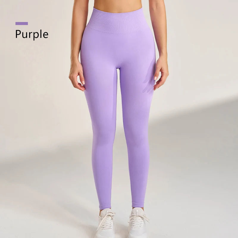 Legging Sculptant Taille Haute Seamless – Effet Peach Booty & Confort Total - Paris Aura