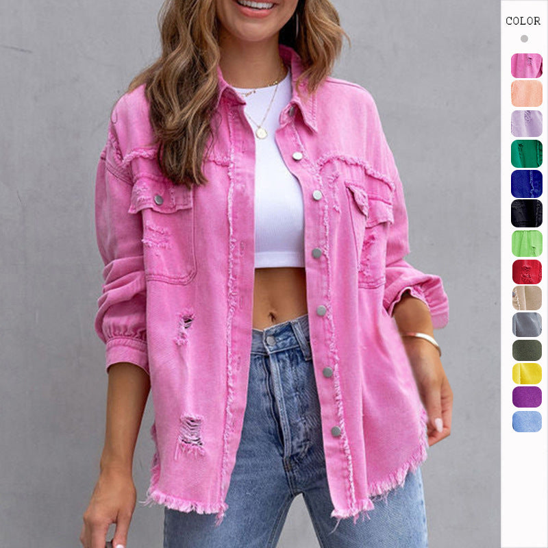 Veste Chemise Déchirée Tendance - Paris Aura