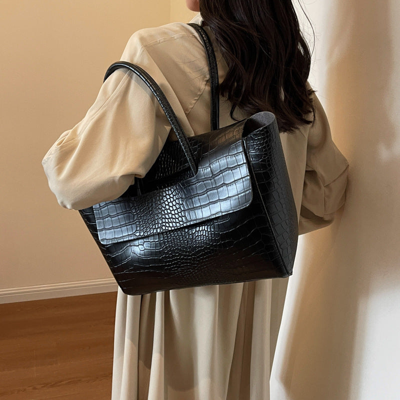 Sac à Main Grande Capacité avec Motif Pierre - Paris Aura