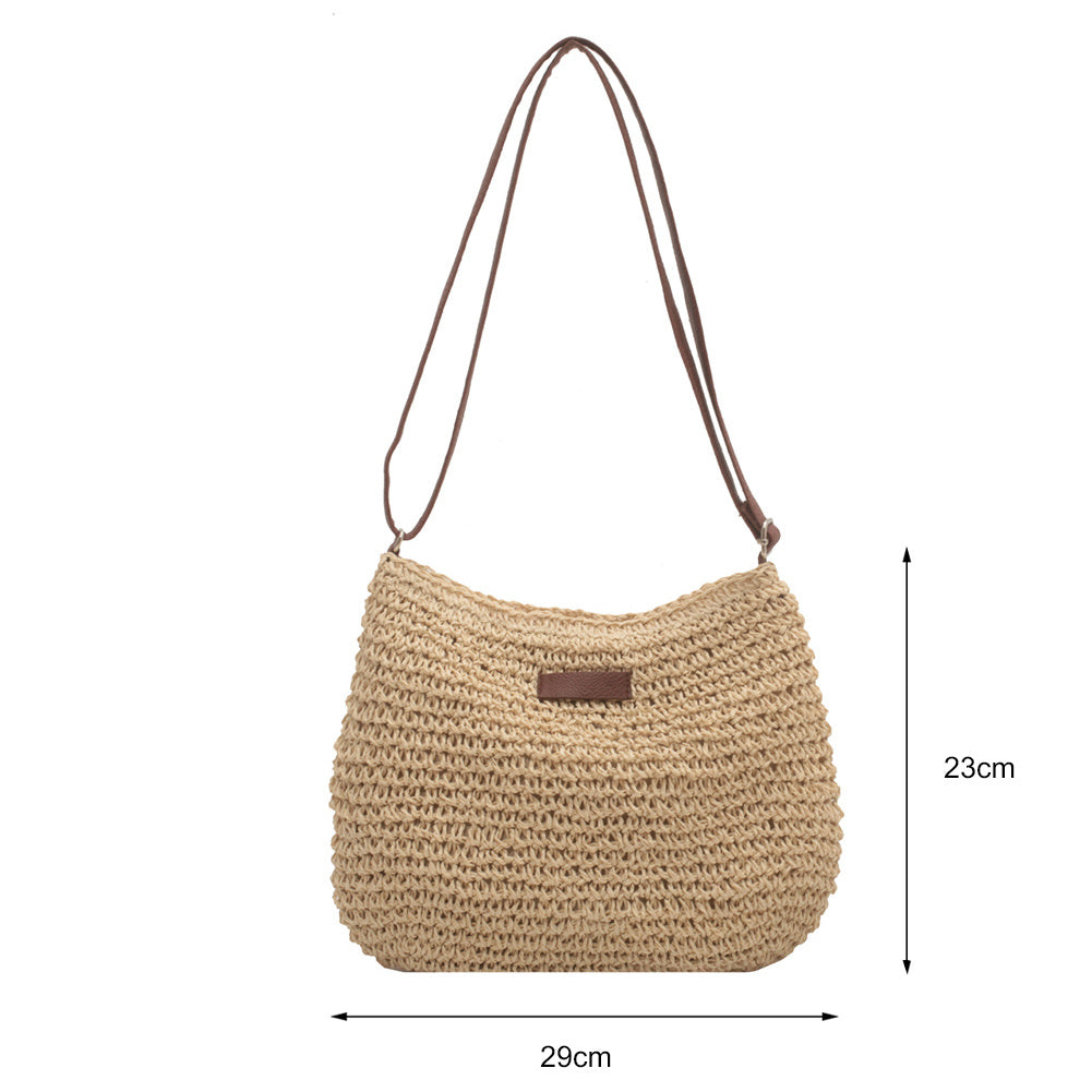 Clara – Sac Fourre-Tout Tressé de Vacances - Paris Aura