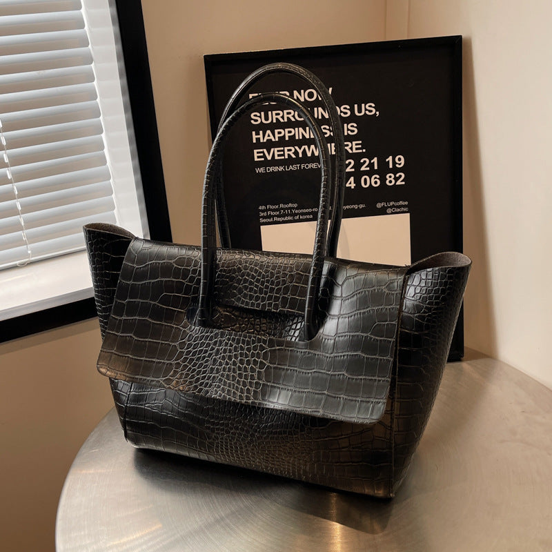Sac à Main Grande Capacité avec Motif Pierre - Paris Aura