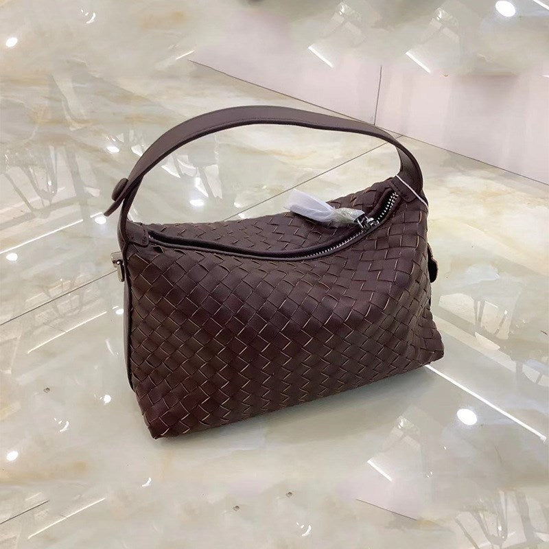 Clémence – Sac Tressé en Cuir Véritable Format Mini - Paris Aura