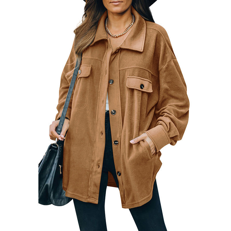 Veste cardigan en polaire à nouveau revers