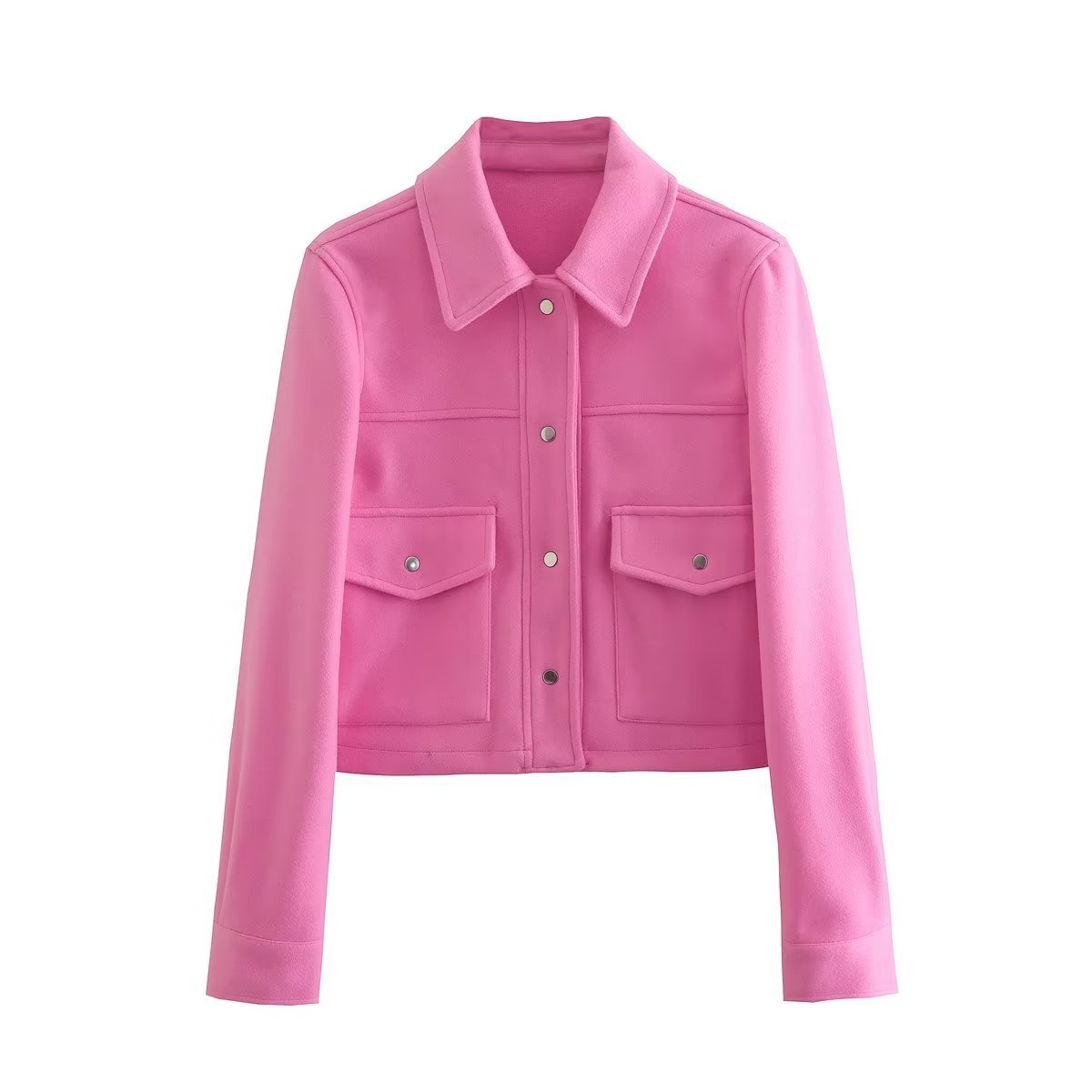 Chemise-Veste Femme en Laine Douce – Style Urbain Décontracté - Paris Aura