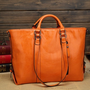 Sac à Main Femme en Similicuir Huilé – Élégance Européenne & Américaine - Paris Aura
