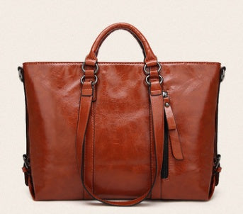 Sac à Main Femme en Similicuir Huilé – Élégance Européenne & Américaine - Paris Aura