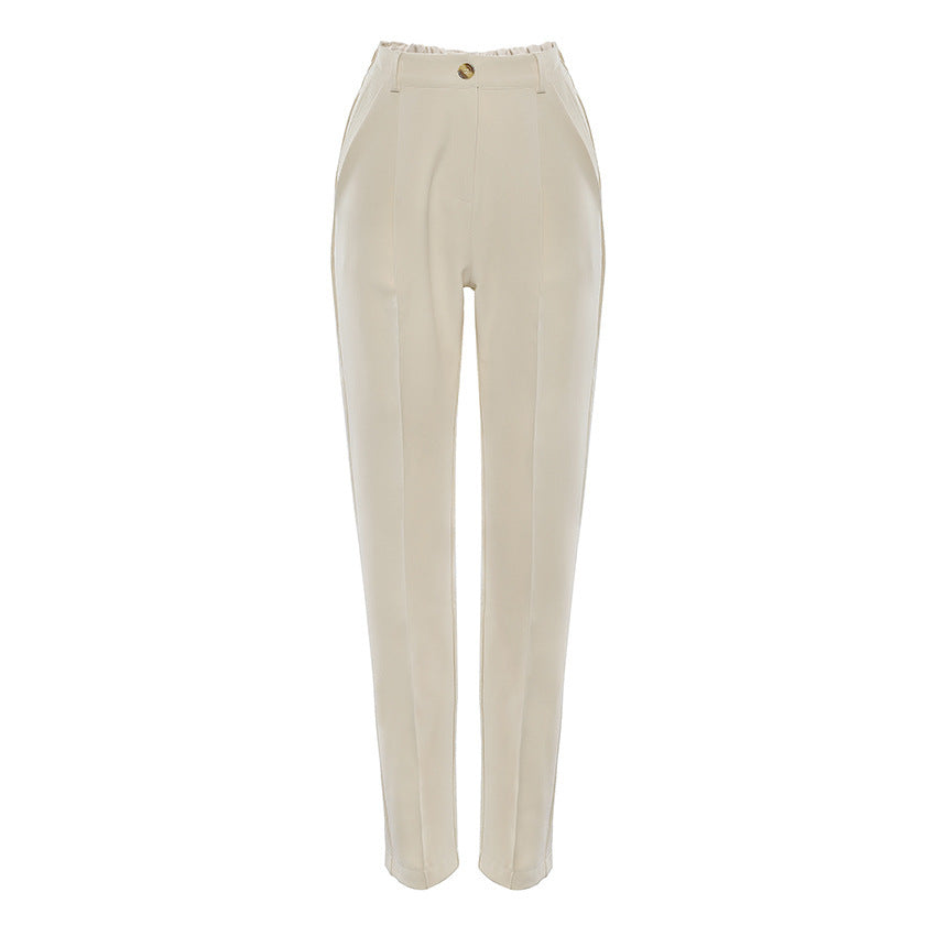 Pantalon Tailleur 9/10e Taille Haute – Élégance minimaliste, attitude affirmée - Paris Aura