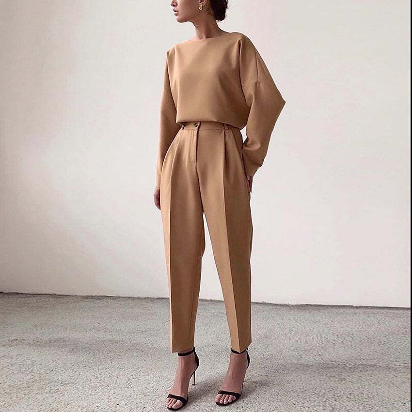 Pantalon Tailleur 9/10e Taille Haute – Élégance minimaliste, attitude affirmée - Paris Aura