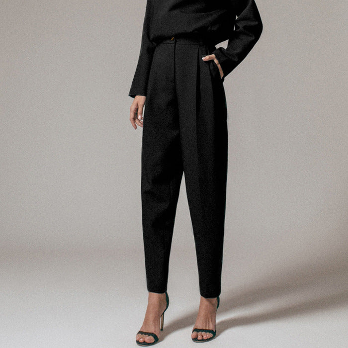 Pantalon Tailleur 9/10e Taille Haute – Élégance minimaliste, attitude affirmée - Paris Aura