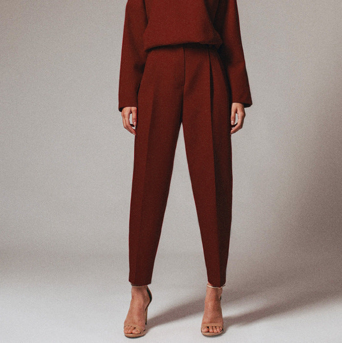 Pantalon Tailleur 9/10e Taille Haute – Élégance minimaliste, attitude affirmée - Paris Aura