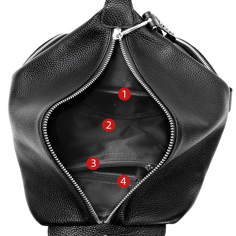 Sac Antivol Femme Cuir Geneva - Paris Aura