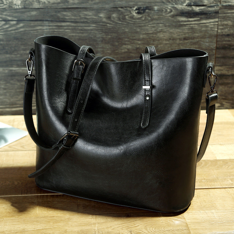 👜 Sac Cabas en Cuir Huilé – Élégance & Grande Capacité - Paris Aura