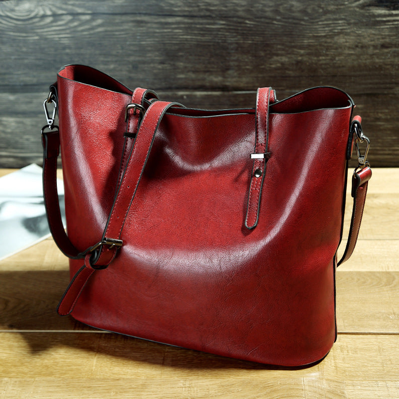 👜 Sac Cabas en Cuir Huilé – Élégance & Grande Capacité - Paris Aura