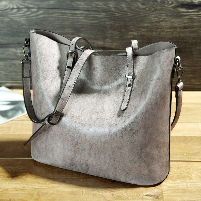 👜 Sac Cabas en Cuir Huilé – Élégance & Grande Capacité - Paris Aura