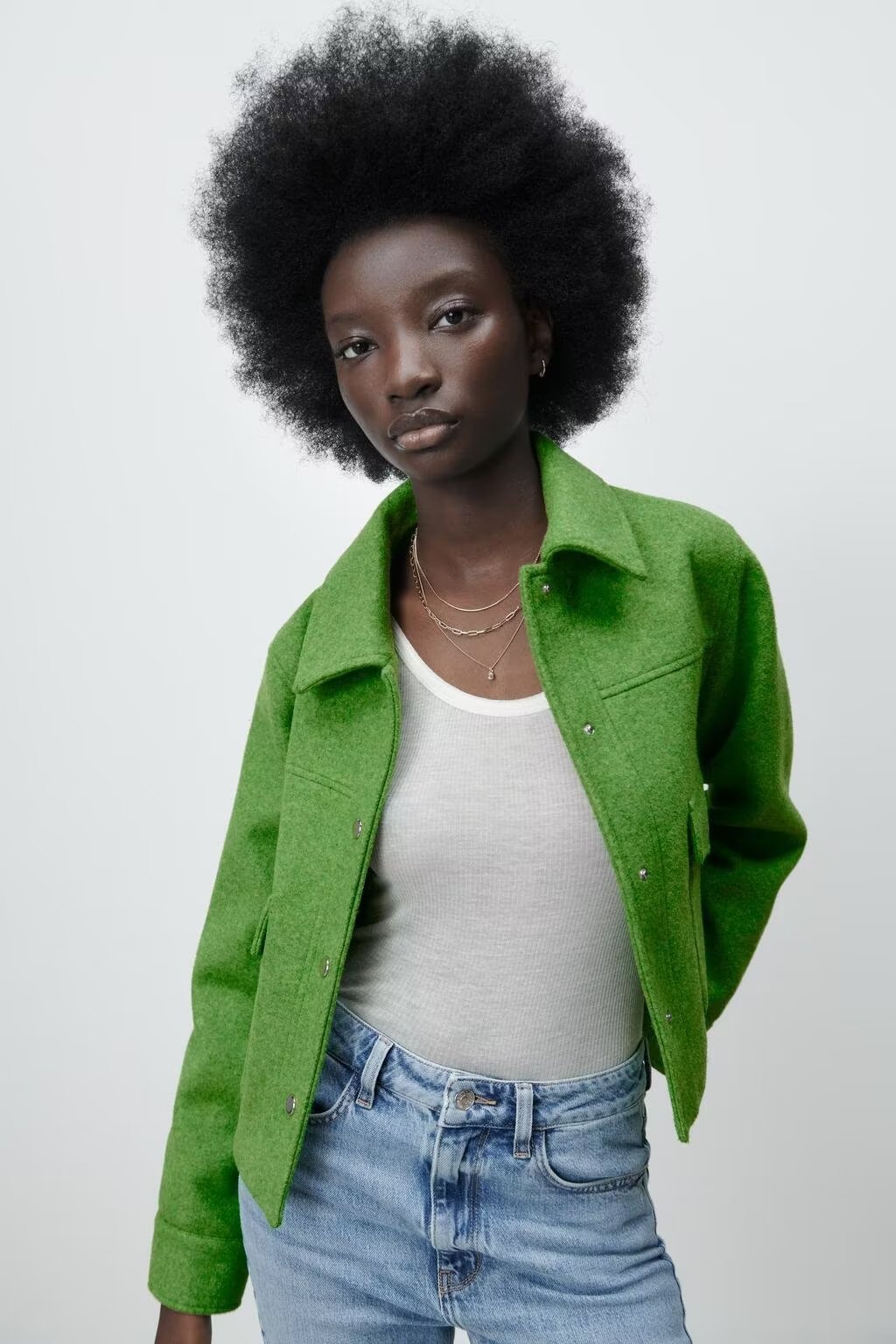 Chemise-Veste Femme en Laine Douce – Style Urbain Décontracté - Paris Aura