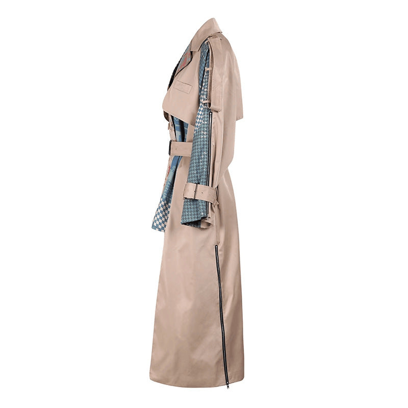 Manteau Femme Style Britannique – Imprimé Peinture Artistique - Paris Aura