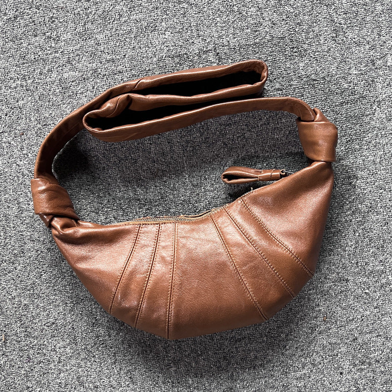 Sac Dumpling en Cuir Véritable – Élégance Urbaine & Raffinée - Paris Aura