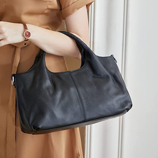 Grand Sac à Main Femme en Cuir Véritable – Élégance & Capacité XXL - Paris Aura