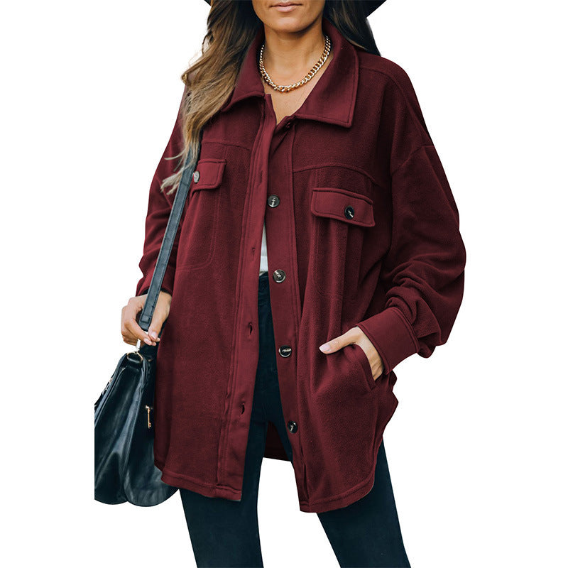 Veste cardigan en polaire à nouveau revers