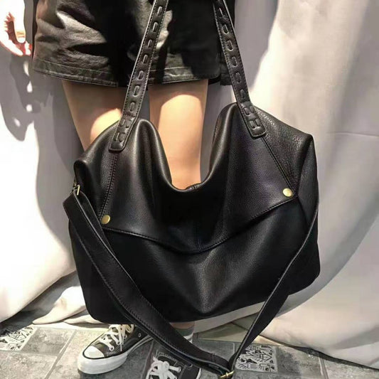 👜 Sac à Épaule en Cuir Véritable – Grande Capacité Élégante - Paris Aura