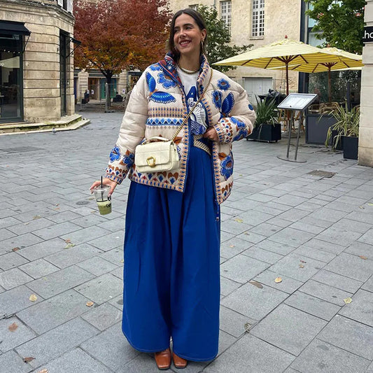 Doudoune "Motif Artistique" : Douceur et Chaleur pour Dames - Paris Aura
