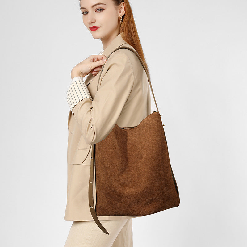 Sac à Épaule Automne-Hiver Femme en Cuir Mat