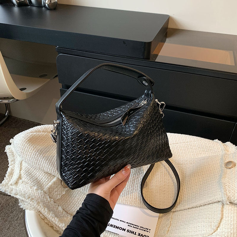 Marianne – Sac Bandoulière Tissé Grand Format Élégant - Paris Aura
