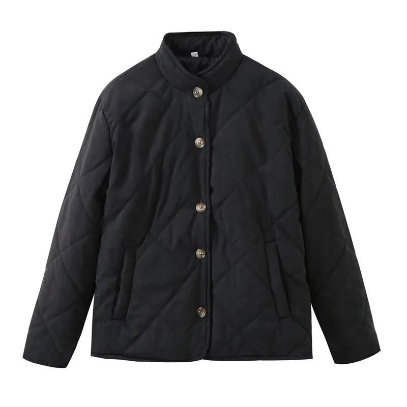 Manteau Femme Boutonné – Style Décontracté et Élégant