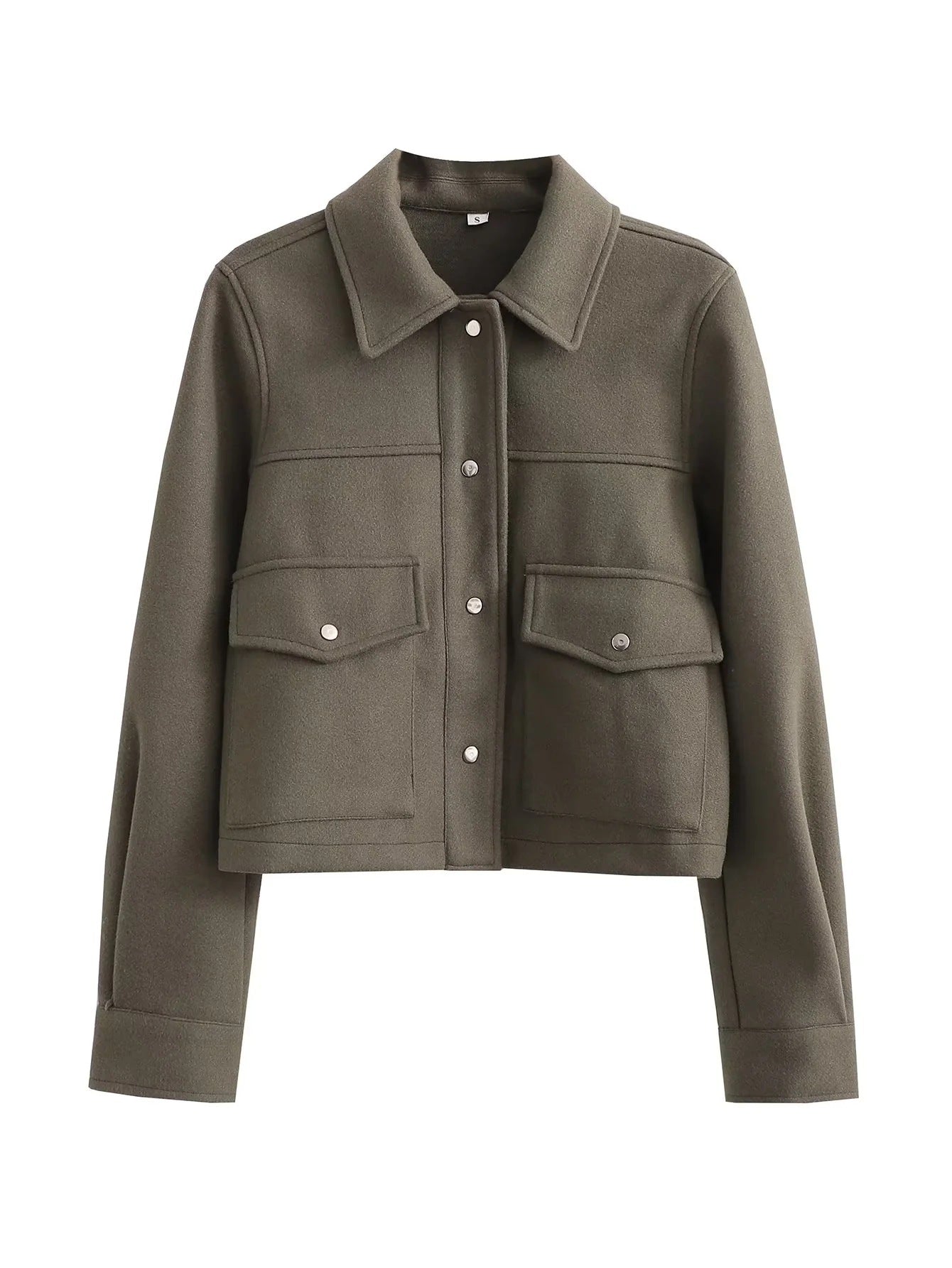Chemise-Veste Femme en Laine Douce – Style Urbain Décontracté - Paris Aura