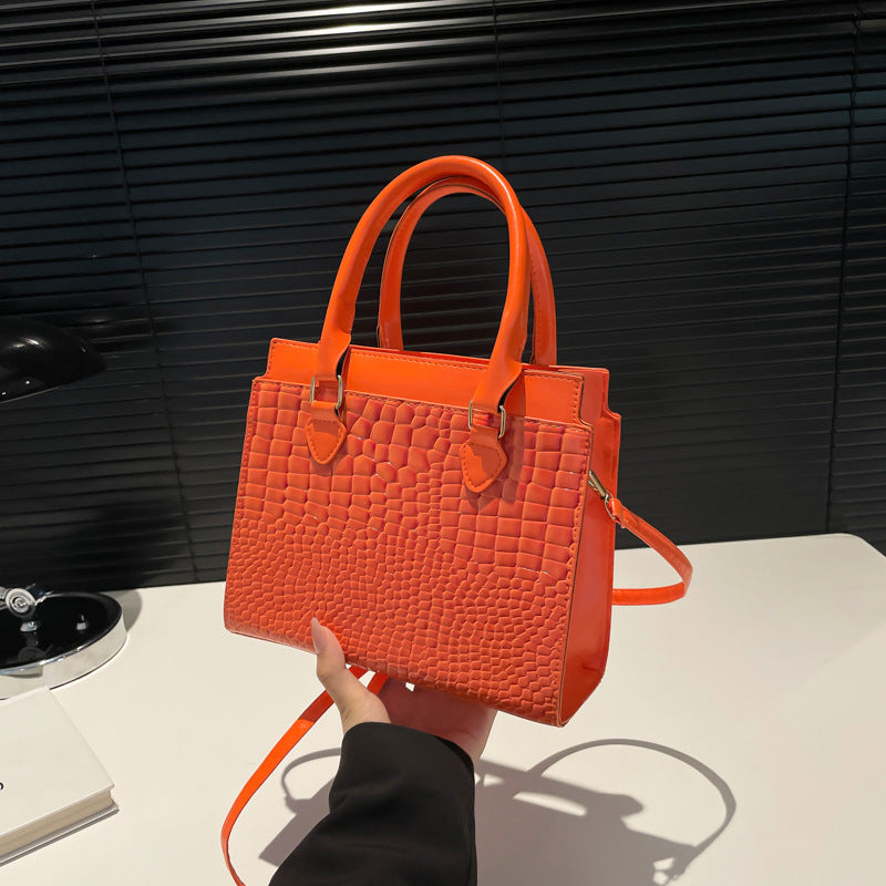 Sac à Main de Commuter Grande Capacité avec Motif Crocodile