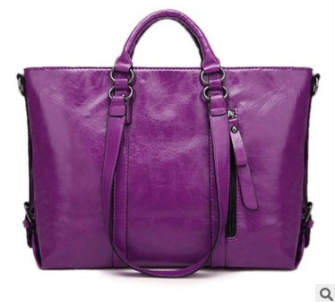 Sac à Main Femme en Similicuir Huilé – Élégance Européenne & Américaine - Paris Aura