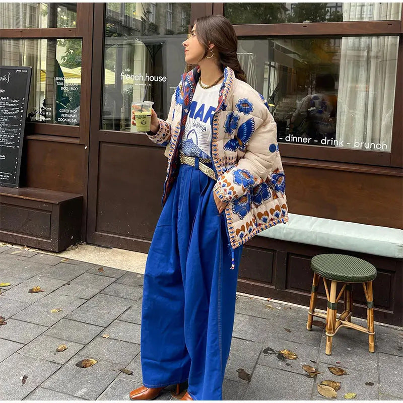Doudoune "Motif Artistique" : Douceur et Chaleur pour Dames - Paris Aura